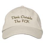 Think Outside The FOX Embroidered Baseball Cap