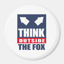 Think outside the fox magnets