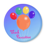 Think Pawsitive_Paw-shaped balloon bouquet magnet