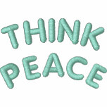 THINK  PEACE embroidered shirts