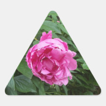 Think Pink Flower Triangle Sticker