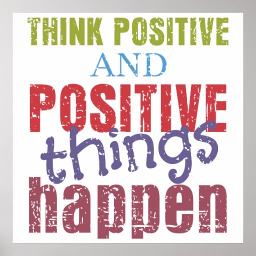 Think Positive Poster 