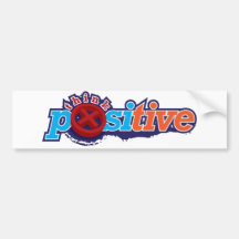 Think Positive Sticker Bumper Sticker