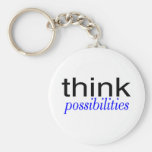 Think Possibilities Blue Keychains