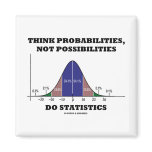 Think Probabilities, Not Possibilities Statistics magnets