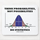 Think Probabilities, Not Possibilities Statistics mousepads