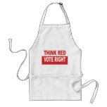 Think Red Vote Right Aprons