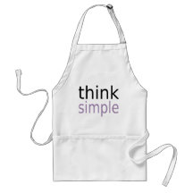Think Simple (purple edition) Aprons