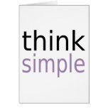 Think Simple (purple edition) Card