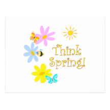 Think Spring Post Card