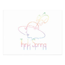 Think Spring Postcard