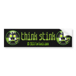 Think Stink Toxic Skunk  Bumper sticker bumper stickers