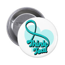 Think Teal Ovarian Cancer Pins