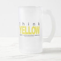 Think YELLOW Suicide Prevention mugs