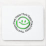 thinkhappygreenneon mousepad