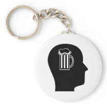 Thinking About Beer Key Chain