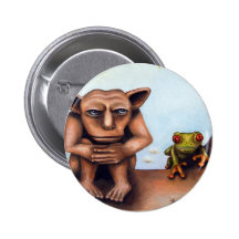 Thinking About Coconuts Pinback Button