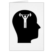 Thinking About Exercise Greeting Cards