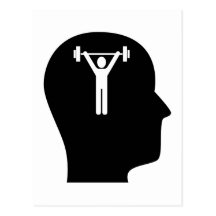 Thinking About Exercise Postcard