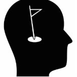 Thinking About Golf photo sculptures