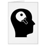 Thinking About Table Tennis Greeting Card