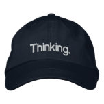 Thinking Cap embroidered hats