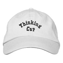 Thinking Cap Funny Embroidered Baseball Cap