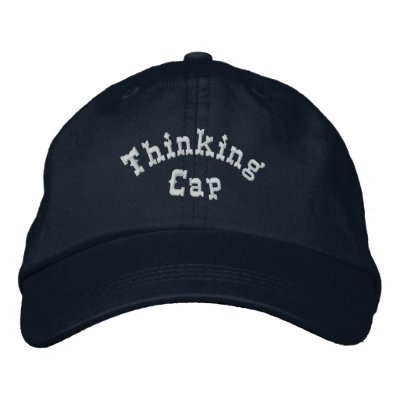 Thinking Cap Humourous Embroidered Baseball Cap Thinking Cap Humourous Embroidered Baseball Cap