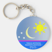 Thinking Goodness, Manifests Goodness Key Chain