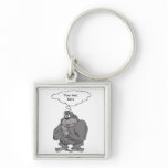 Thinking Gorilla keychains