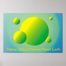 Thinking GREEN beyond Planet Earth Poster