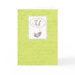 Thinking of "U" with Love Card