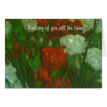 Thinking of you all the time greeting card