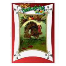 Thinking of you at Thanksgiving Greeting Card
