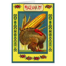 Thinking of you at Thanksgiving Greeting Card