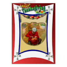 Thinking of you at Thanksgiving Greeting Card