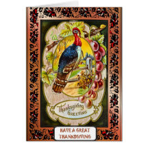 Thinking of you at Thanksgiving Greeting Cards