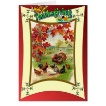 Thinking of you at Thanksgiving Greeting Cards