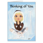 Thinking of You Eskimo in Ice Quantum Cutie Greeting Card