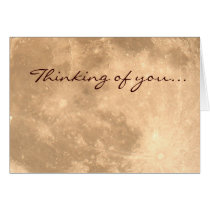 Thinking of you... Moon's Surface Greeting Card