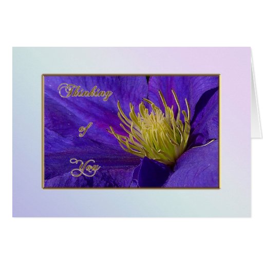 Thinking Of You Note Card Zazzle