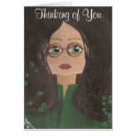 Thinking of You Quantum Cutie Ivy Greeting Cards