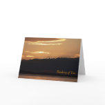 "Thinking of You" Sunset Card