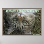Thinking outside of the box poster posters