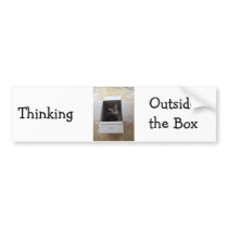 Thinking Outside the Box Bumper Stickers
