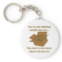 Thinking Outside The Box Keychains