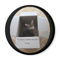 Thinking Outside the Box Refrigerator Magnets
