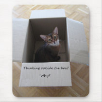 Thinking Outside the Box Mouse Pads