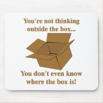 Thinking Outside The Box Mousepads