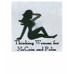Thinking Women for McCain and Palin  Customised t-shirts